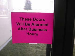 The door is ajar... the door is ajar..