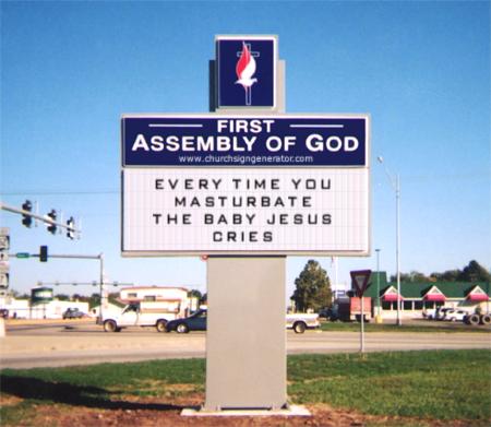 Every time you masturbate, the baby jesus cries